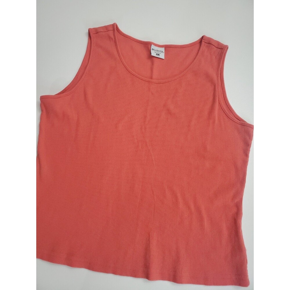 Columbia Sportswear Women's Sleeveless Casual Tank Top, Pink, XL